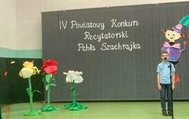 Konkurs recytatorski na sali gimnastycznej w SP6