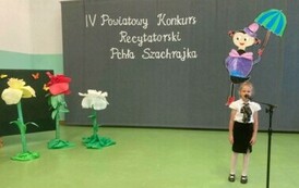 Konkurs recytatorski na sali gimnastycznej w SP6