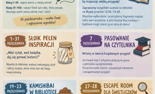 Zdjęcie plakatu "Międzynarodowy Miesiąc Bibliotek Szkolnych"